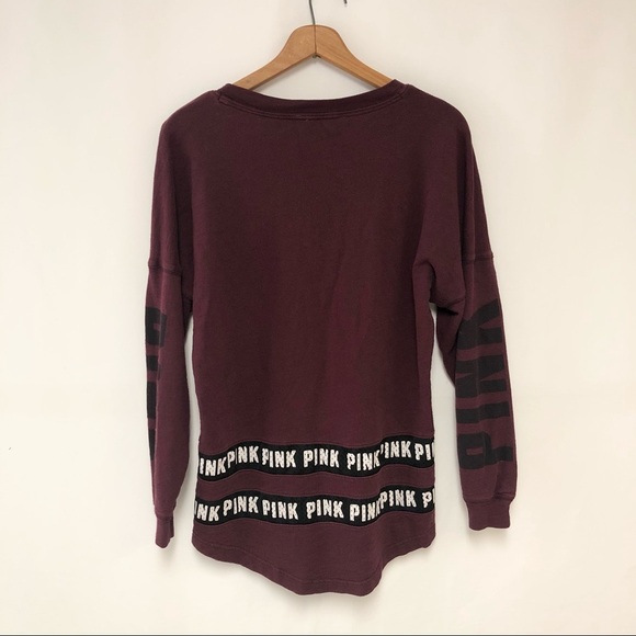 PINK Victoria’s Secret Oversized Sweatshirt Sz S - Picture 5 of 9